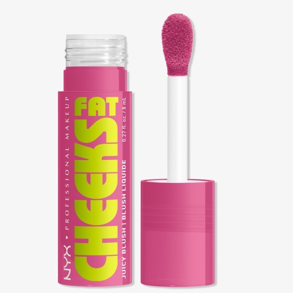 🦋 NYX PLUM POP - SOFT MAUVE Fat Cheeks Juicy Dewy Liquid Blush New FullSz